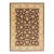 Modern Peshawar Brown Handmade Wool Rug With Palmettes Motif For Sale
