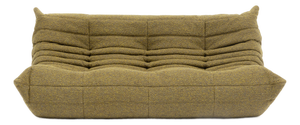 Togo Three-Seater Sofa in Olive Bouclet by Michel Ducaroy for Ligne Roset