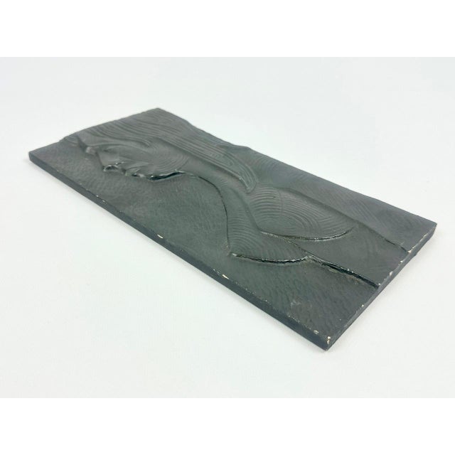 Mid-Century Czech Wall Plaster Sculpture, 1966 For Sale - Image 6 of 11