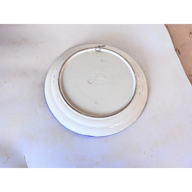 1960s Ceramic Dish in Yellow and Blue, Italy, 20th Century For Sale - Image 5 of 8