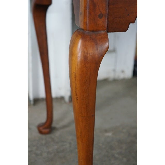 Wood Vintage Lexington Bob Timberlake Cherry Queen Anne Farmhouse Dining Table 94" For Sale - Image 7 of 18