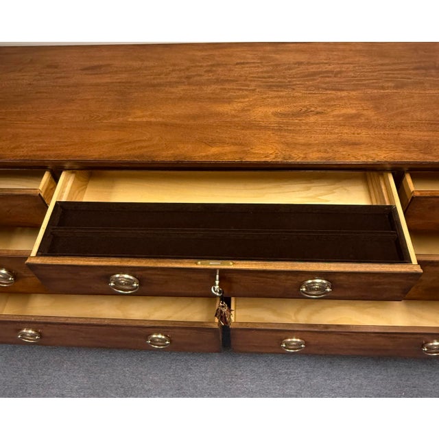 Ethan Allen “Elliott” Mahogany Dresser From Newport Collection For Sale - Image 9 of 12