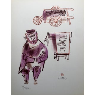 William Gropper, Jewish Shtetl Machers Americana Judaica Lithograph WPA Yiddish Social Realist For Sale