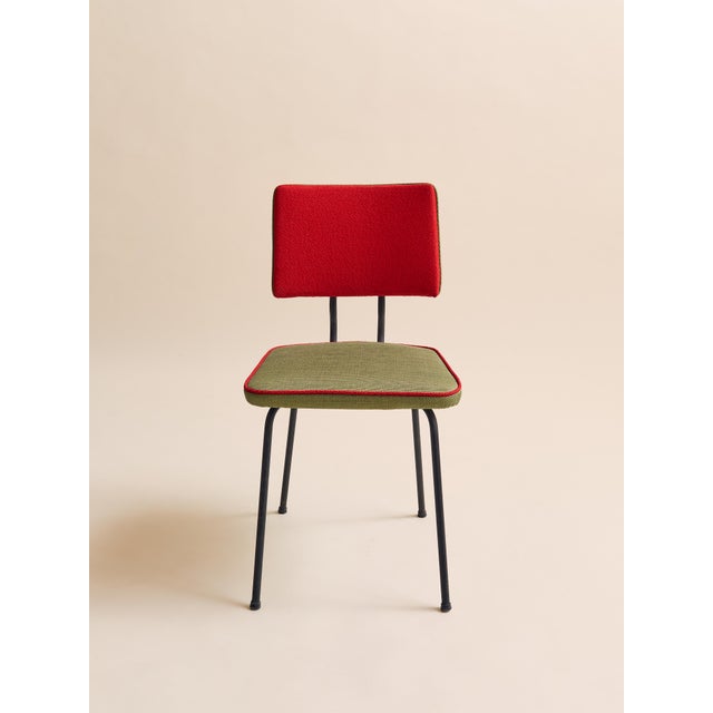 The 1950s Mid-Century Modern Colorful Dining Chairs For Sale - Image 9 of 15