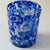 Vintage Venini Murano style art glass ice cube bucket in blue, white and transparent. Excellent for cooling wine or...