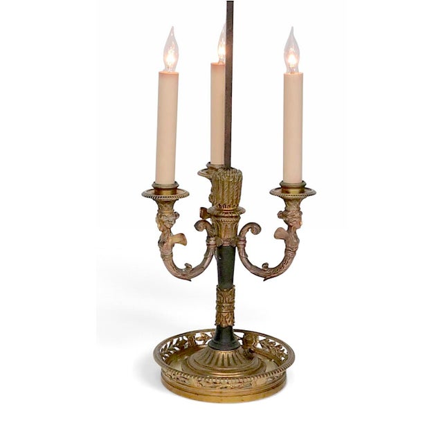 French Vintage French Bouillotte Table Lamp For Sale - Image 3 of 18