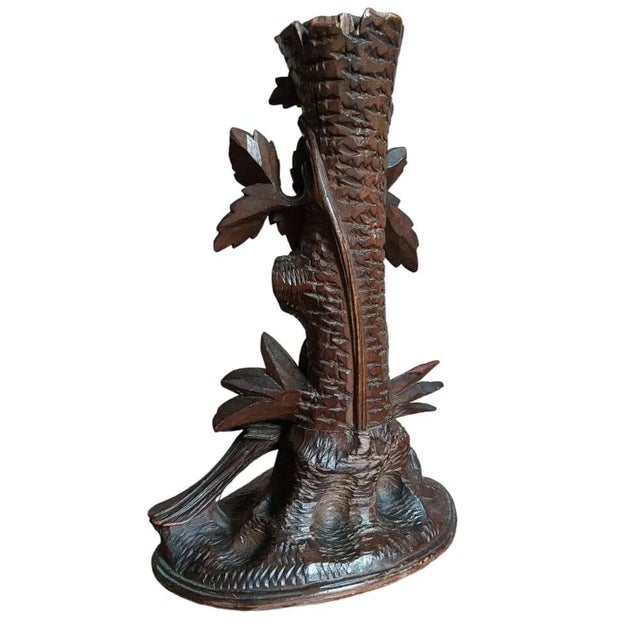 Wood Black Forest Pheasants, 1930s, Set of 2 For Sale - Image 7 of 11