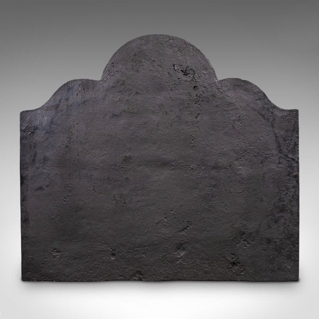 Black Antique Relief Fire Back, English, Iron, Fireplace Reflector, Victorian, c.1895 For Sale - Image 8 of 8