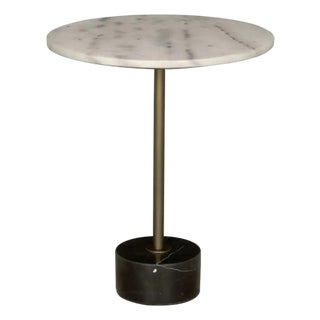 NOIR Santosha Side Table with Stone Top For Sale