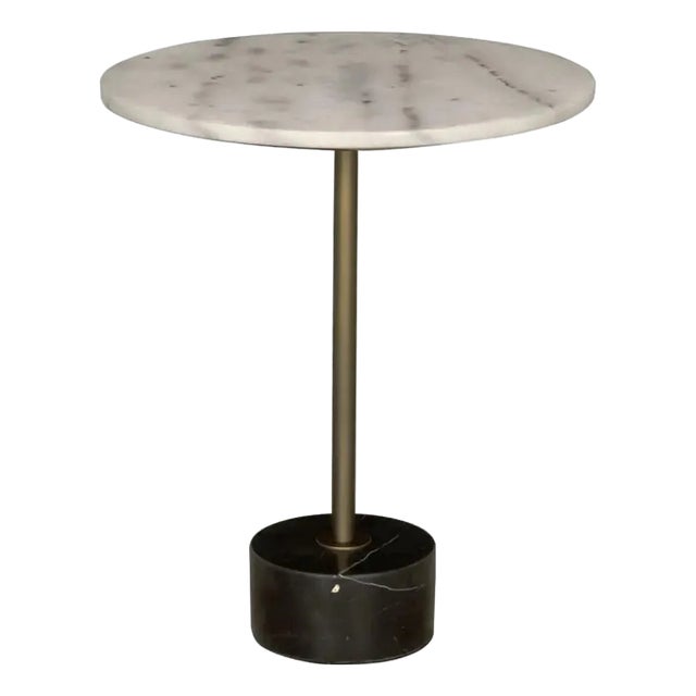 Santosha Side Table with Stone Top For Sale