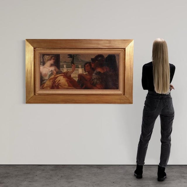 Pompeo Massani, Allegory of Victory, 1880, Oil on Canvas For Sale - Image 3 of 13