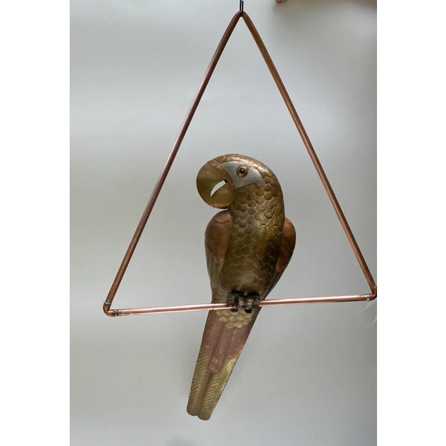 1970s Vintage Large Sergio Bustamante Style Parrot Sculpture For Sale - Image 5 of 11