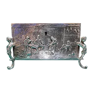 Silver Box with Lockable Lid & 19th Century Gilt Interior from Georg Roth & Co Hanau, 1700s