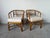 Boho Chic 1970's Vintage Coastal Bamboo Rattan Barrel Lounge Chairs - A Pair For Sale - Image 3 of 17