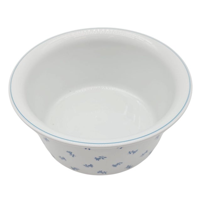 Pillivuyt France Blue Floral Porcelain Casserole, Modèle Déposé For Sale In San Francisco - Image 6 of 9