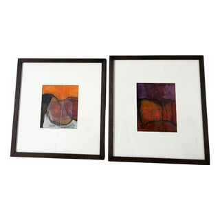Brian Graham, Dorset Landscapes, 1992, Oil Paintings on Board, Framed, Set of 2 For Sale