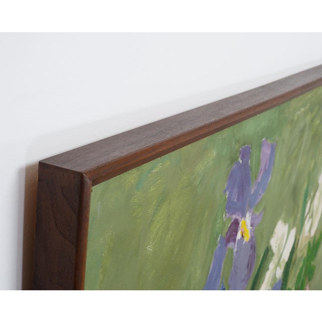 "Still Life With Flowers" Painting by Bryan Wilson 3 Ft. 1960 For Sale - Image 16 of 18