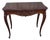 19th Century French Walnut Hand Carved Console Table/ Game Table. For Sale