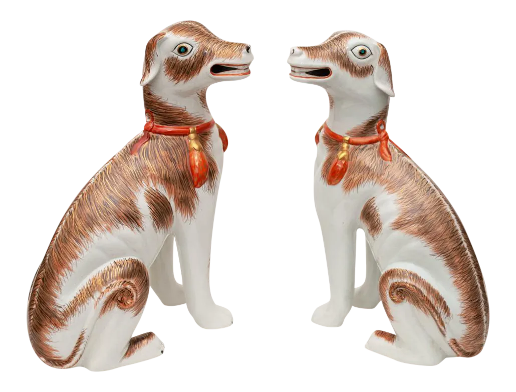 dog porcelain figurines