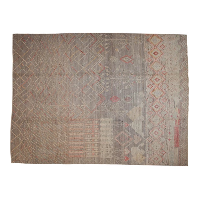 Pakistani Moroccan Design Carpet - 10'2" X 13'9" For Sale