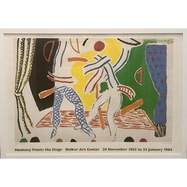 Vintage exhibition poster after David Hockney (British, b. 1937); Hockney Paints the Stage, published by the Walker Art...