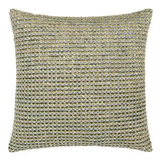 The House Of Scalamandré Heatherton Square Pillow In Glen For Sale