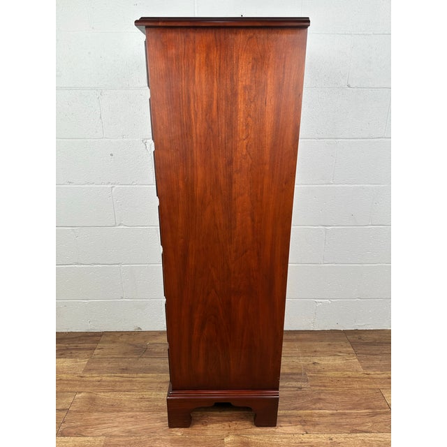 Henkel Harris 1990s Henkel Harris Cherry 7 Drawer Lingerie Chest For Sale - Image 4 of 10