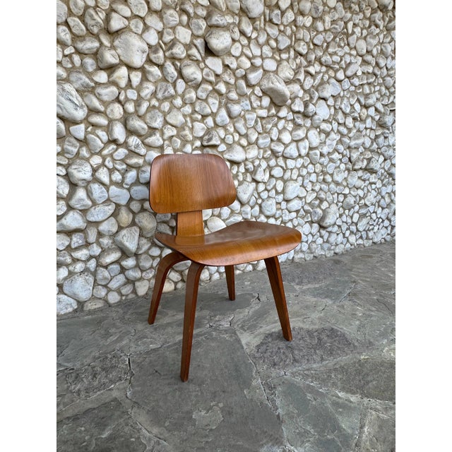 DCW Dining Chair in Walnut by Charles and Ray Eames for Herman Miller, 1950s For Sale - Image 13 of 17