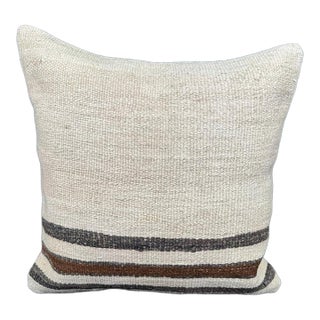 Turkish Hemp Pillow Cushion Natural Beige Black Cushion Cover 20x20 For Sale