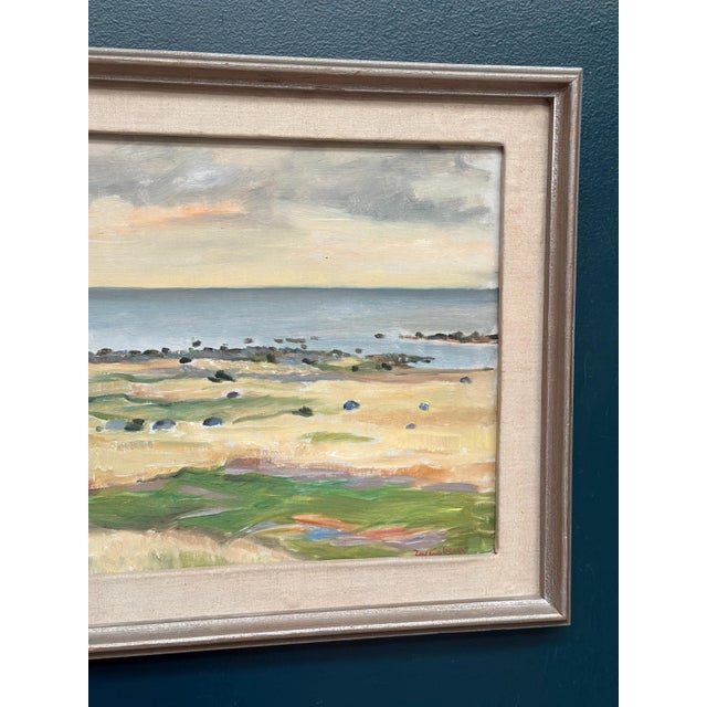 Mid 20th Century Bo Von Zweigbergk, Malö Beach, 1950s, Oil Painting on Canvas, Framed For Sale - Image 5 of 18