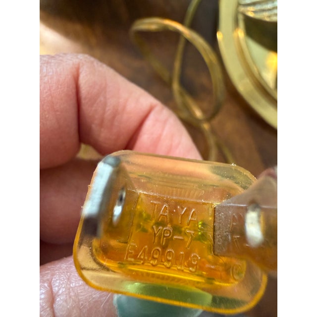 Kaeder Leuchten Brass and Crystal Lamps For Sale - Image 12 of 12