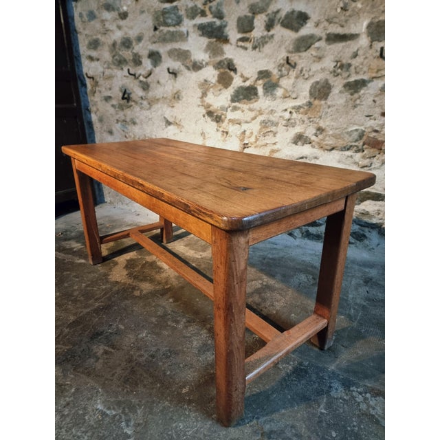 Wood French Oak Table, 1960s For Sale - Image 7 of 18