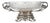Large Napoleon III Crystal and Silver-Plated Bronze Bowl, 1800s For Sale