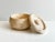 Boho Chic Italian Round Travertine Box with Lid by Fratelli Mannelli, 1960s For Sale - Image 3 of 11