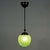 1930s Swedish Green Uranium Glass and Burnished Brass Pendant from Böhlmarks, 1930s For Sale - Image 5 of 18