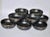 1940s Kagoshima Black Satsuma Condiment Bowls With Wood Cabinet Display - 10 Piece Set For Sale - Image 5 of 11