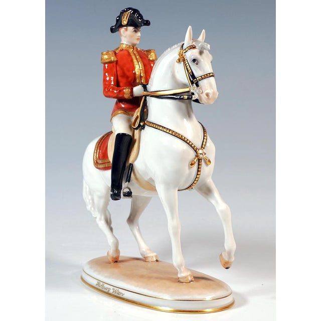 Baroque Pirouette with Rider by Augarten For Sale - Image 3 of 6