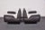 Art Deco Club Chairs with High Gloss Black Bases, 1940s, Set of 2 For Sale - Image 12 of 18