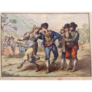 Ballo di Sposi Ciociari - Etching by Bartolomeo Pinelli - 1820 1820 For Sale