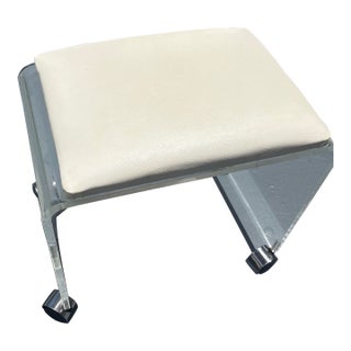 Mid Century Modern Vintage Lucite Vanity Stool 6039 For Sale