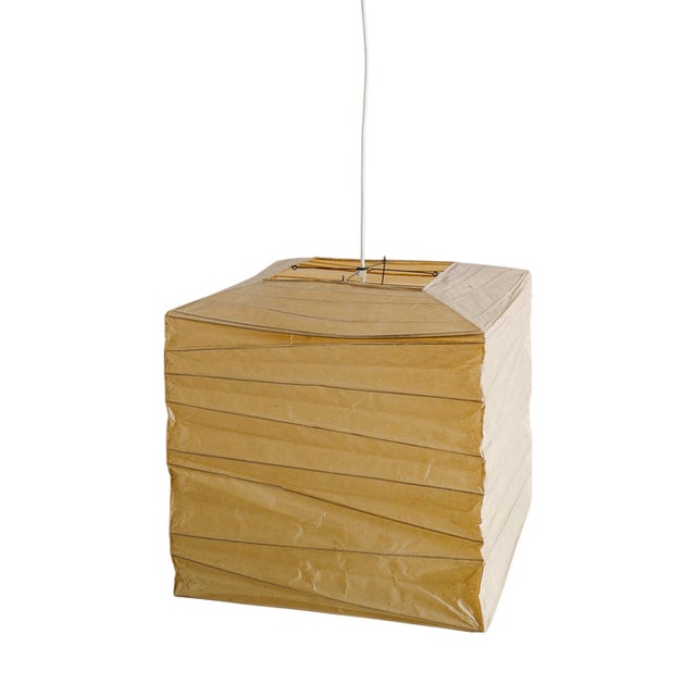 Early Mid-Century Isamu Noguchi 45x Akari Ceiling Lamp Pendant by Ozeki & Co, Japan, 1970s For Sale