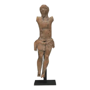 17th Century Spanish Baroque Chestnut Carving of Christ