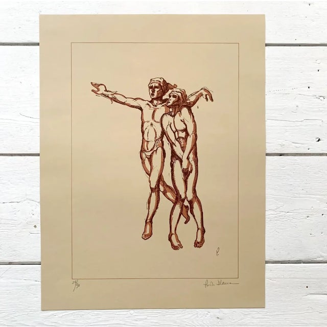 Signed Paolo d'Anna Figurative Lithograph, 24/90 - Petrushka Ballet Edition For Sale - Image 4 of 4