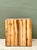 Contemporary Vintage Natural Wood Block Accent Table For Sale - Image 3 of 18