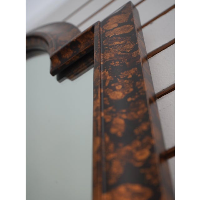 Labarge Faux Tortoise Finish Tombstone Mirror For Sale In Philadelphia - Image 6 of 10