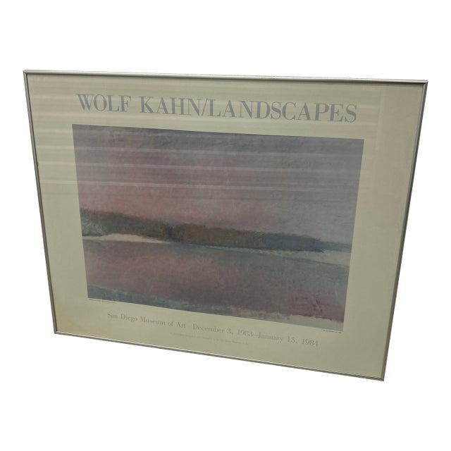 Wolf Kahn Landscapes Exhibition Poster 1983 For Sale