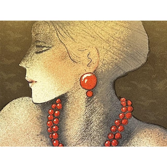 Perfect for a boudoir, changing room, bath, or walk-in closet. This lithograph is from Jean-Pierre Cassigneul’s...