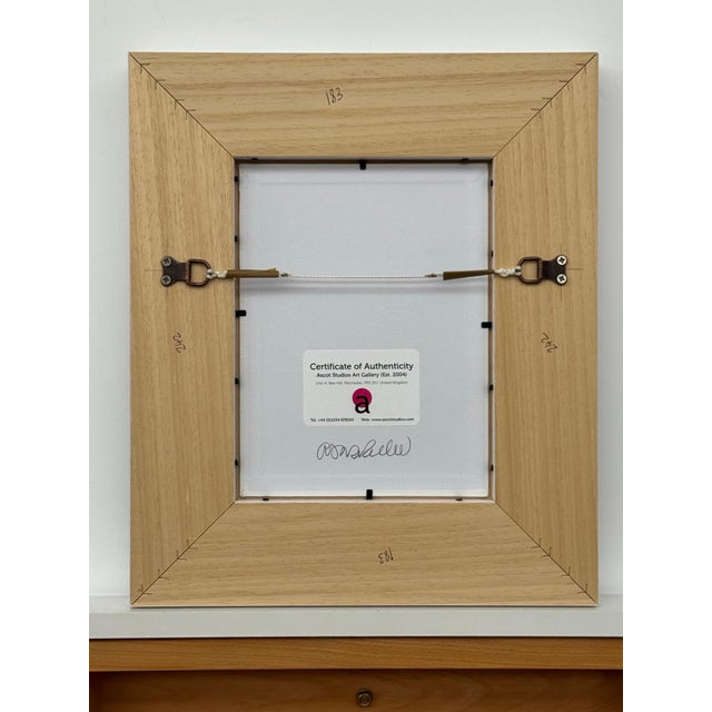 Crimson Evening Glow - Miniature Abstract Landscape Art by Contemporary Artist 2025 For Sale - Image 13 of 13