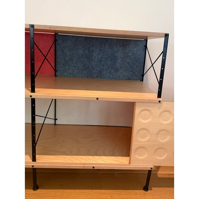 Eames Eames 3 Sliding Door Credenza / Bookcase For Sale - Image 4 of 7