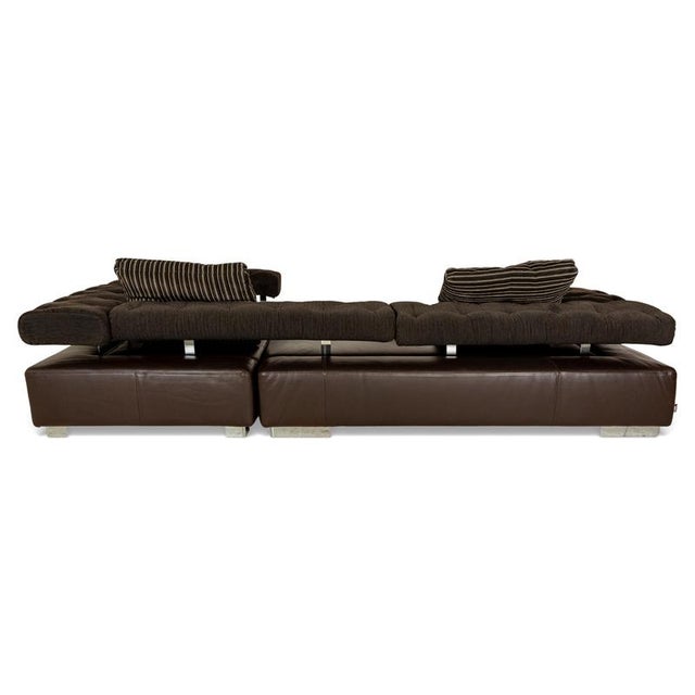 Sunrise Leather Corner Sofa in Brown from Brühl For Sale - Image 9 of 13